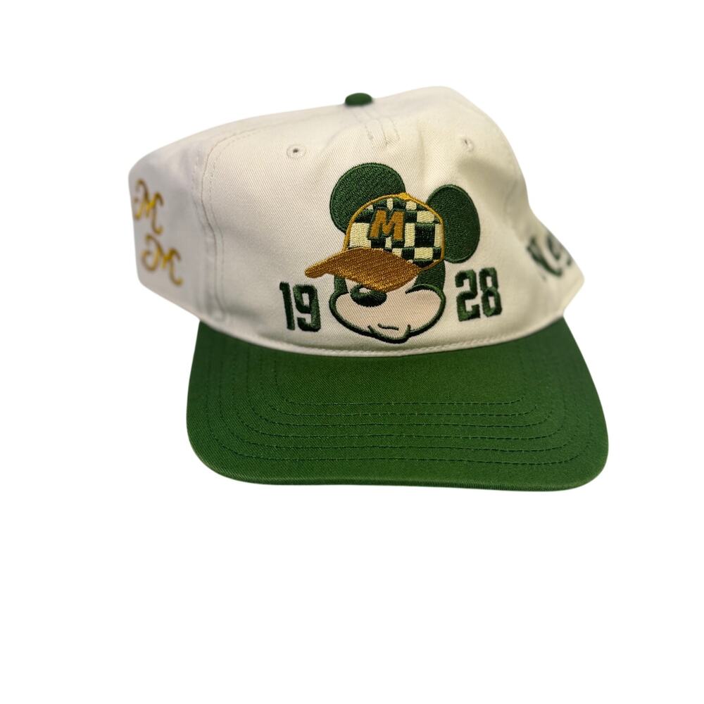 Neff Disney Mickey Mouse 1928 Snapback Hat Cream Green NWT